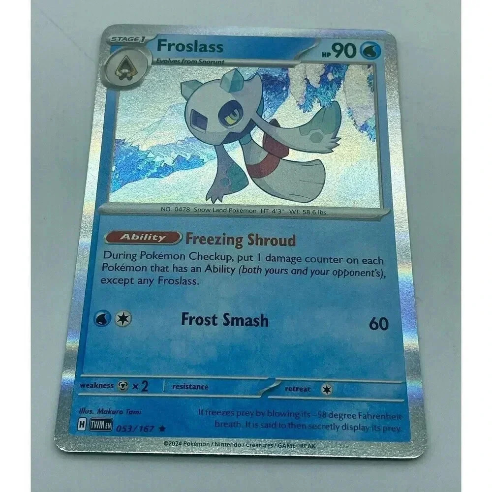 Froslass 053/167 S & V Twilight Masquerade Rare Pokemon TCG Holo Mint Unplayed - Picture 2 of 7
